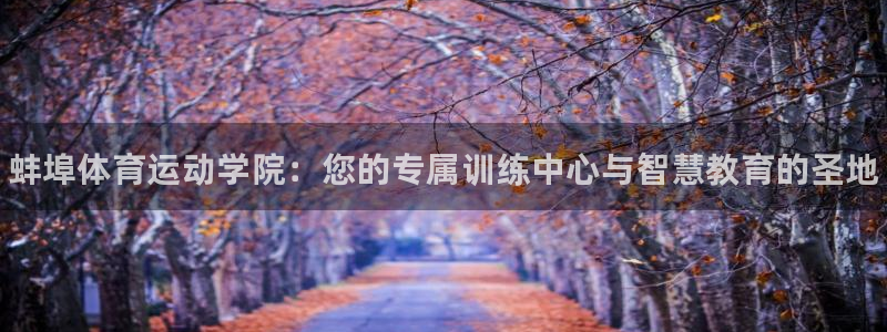 oety欧亿：蚌埠体育运动学院：您的专属训练中心与智慧教育的圣地